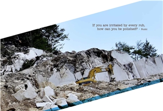 Melove White Perla Limestone Quarry