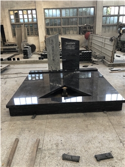 Absolute Black Granite Monument Customed Design