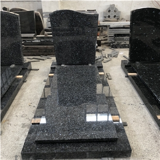 Blue Pearl Granite Monument Custom Design