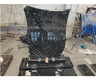 Blue Pearl Granite Monument Custom Design