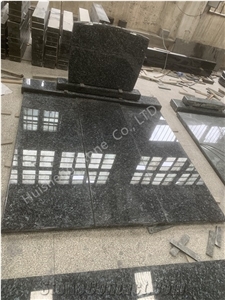 Blue Pearl Granite Tombstone