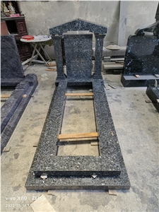 Blue Pearl Granite Tombstones, Headstones