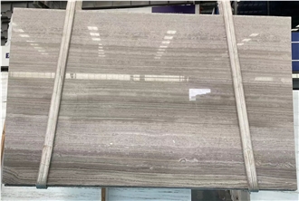 Good Price Grey Wooden Grain Marble Slabs For Sale