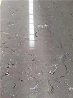 Grey Artificial Marble Slab Composite Stone Slabs