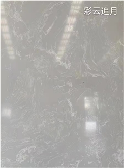 Grey Artificial Marble Slab Composite Stone Slabs