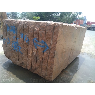 Multi Colour Red Granite, Multicolor Red Granite Blocks