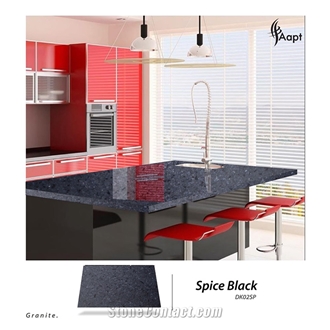 Spice Black Granite Kitchen Tops Designs