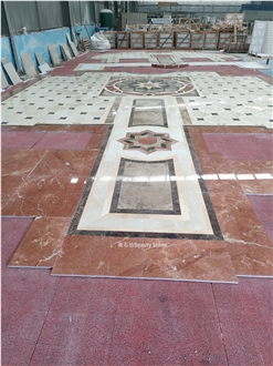 Beautiful Mosque Flooring Inlay Interior Pattern
