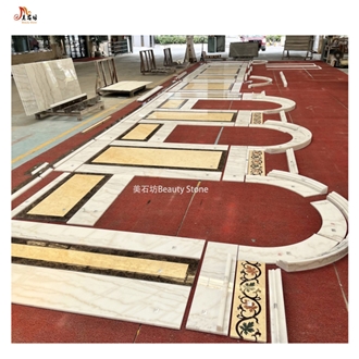 Guangxi White Waterjet Wall Pattern For Church