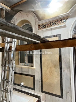 Guangxi White Waterjet Wall Pattern For Church