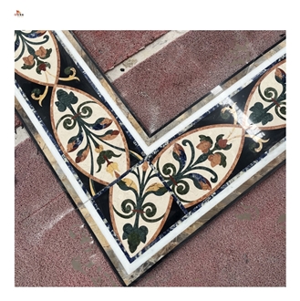 Villa House Inner Floor  Border Decos Water Jet