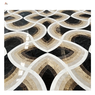 Waterjet Carpet Medallions Pattern For Luxury Villa Hotel