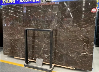 China Imperial Brown Marble Polished Wall Slabs