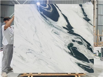 China Panda White Marble Polished Slabs