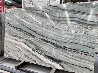 China Yunnan Primavera Green Marble Slabs