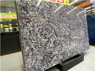 Luxury Brazil Blue Fantasy Polished Granite Slabs