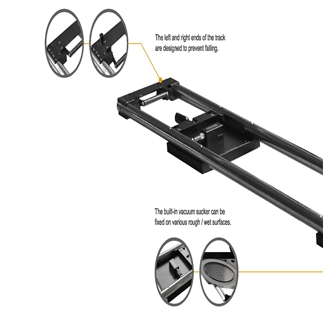 Linear Sliding Track With Vacuum Suction Fixing Base