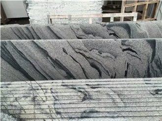 China Landscape White Granite Slabs