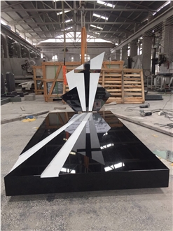 New Poland Style Absolute Black Tombstone