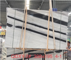 Panda White Marble Slabs 240Upx120upx1.8Cm