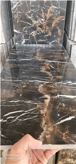 Black Gold Marble Slabs