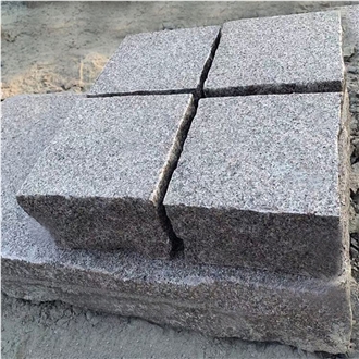 Cheap Price New Dark Grey Granite Paver Cubes