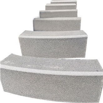 China Supplier Garden Kerbstone Curved Gray Granite