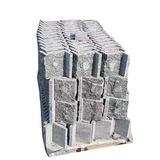 Competitive Price Natural Grey Granite Mushroomed Wall Tiles