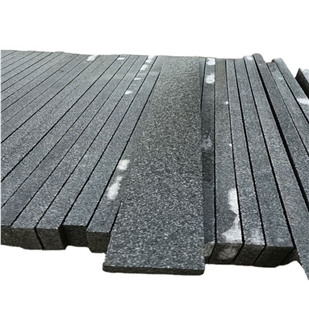 Dark Black Natural Granite Tiles, Threshold Strip Stone