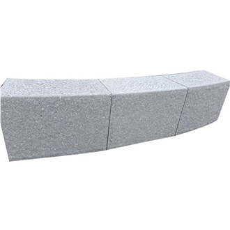 Picked Surface Grey Granite Exterior & Garden Lawn Edging Curved Kerbs