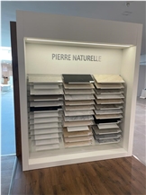Culture Stone Sample Display Cabinet, Timber Showroom Stand