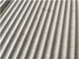 Beige Marble Slabs Surface Concave Groove Sheet