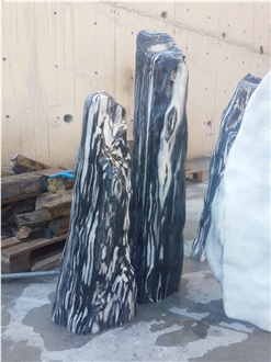 Black Angel Marble Garden Monolith