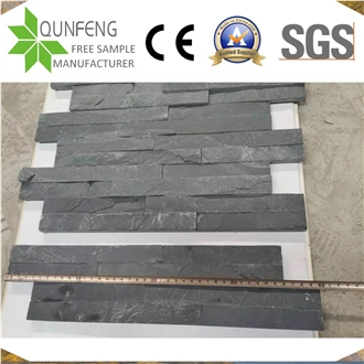 Jiangxi Black Antacid Durable Slate Wall Cladding Z Stone