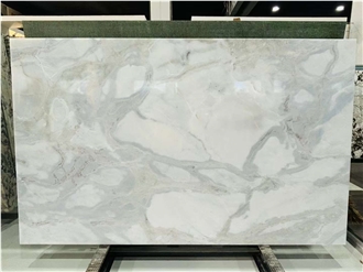 Fendi White Marble Slab Floor Tiles