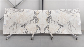 Dover White Marble Slabs 2 Cm, Bookmatch