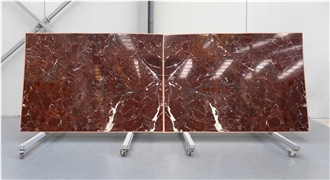 Rosso Levanto Marble Slabs 2 Cm, Bookmatched