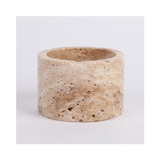 Beige Travertine Mini Plant Pot Home Decor Products