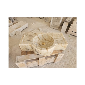 Calacatta Gold Marble Bathroom Sink