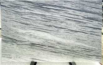 Modern Zebra White Marble Slab Tiles