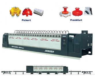 Fickert Frankfurt Automatic Polishin Line Machine For Granite Marble