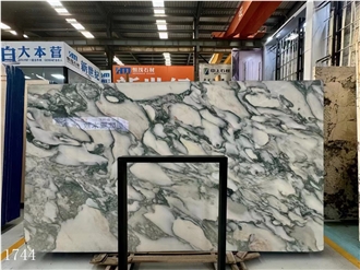 Arabescato Carrara Marble Slabs Bianco Marmo Stone Tile