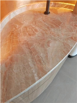 Breccia Rosato Rose Stone Tiles Primera Damascata Slab