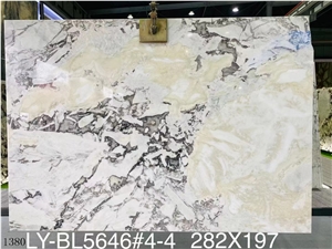 Caribbean Island Marble Slabs Dover White Stone Floor Use