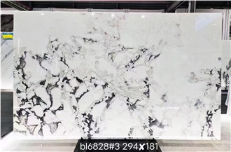 Namibia Dover White Marble Caribbean Karibib Fantasy Slab