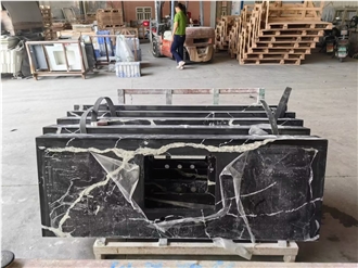 Calacatta Nero Artificial Stone Quartz Slabs
