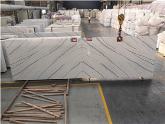 Factory Price 5093 Calacatta Sivec Quartz Slabs