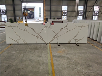 Goldtop Artificial 5085 Givenchi Quartz Slabs