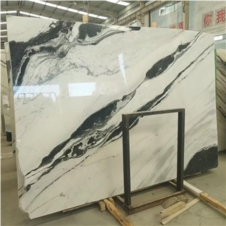 China Panda White Marble Slabs For Stair