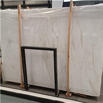 European Style White Fantasy Cary Ice Marble Slabs